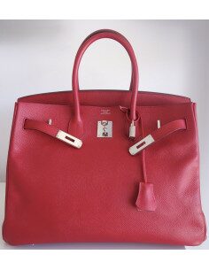 Sac Hermes Birkin 35 rouge 2