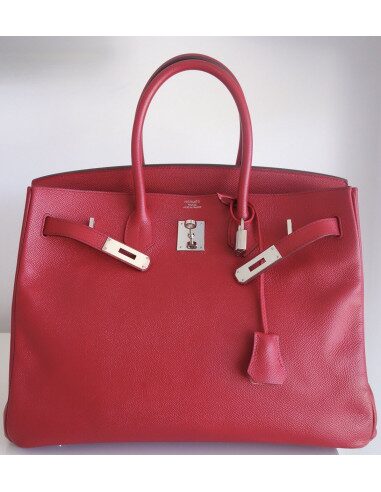 Sac Hermes Birkin 35 rouge