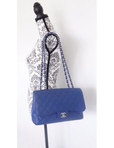 Sac Chanel Classique bleu électrique