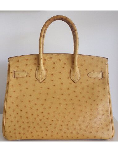 Sac Hermes Birkin 30 autruche