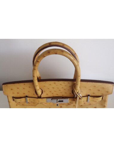 Sac Hermes Birkin 30 autruche