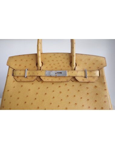 Sac Hermes Birkin 30 autruche