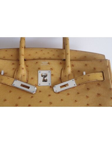 Sac Hermes Birkin 30 autruche