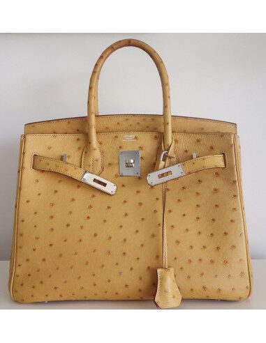 Sac Hermes Birkin 30 autruche
