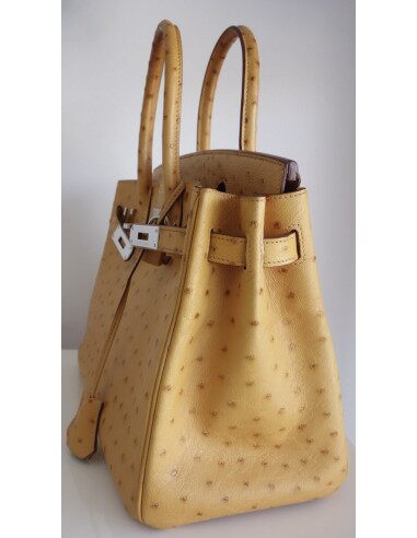 Sac Hermes Birkin 30 autruche