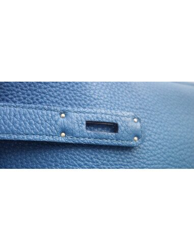 Sac Hermes Birkin 35 bleu de Galice