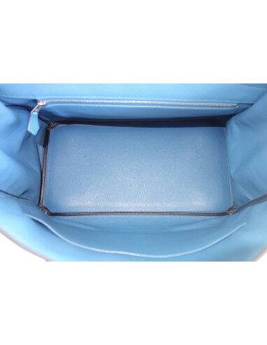 Sac Hermes Birkin 35 bleu de Galice