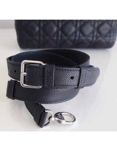 Sac Lady Dior médium veau noir
