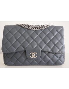 Sac Chanel Classique Gm gris 2