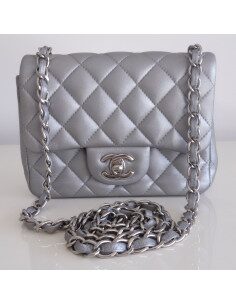 Sac Chanel Classique Pm gris 2