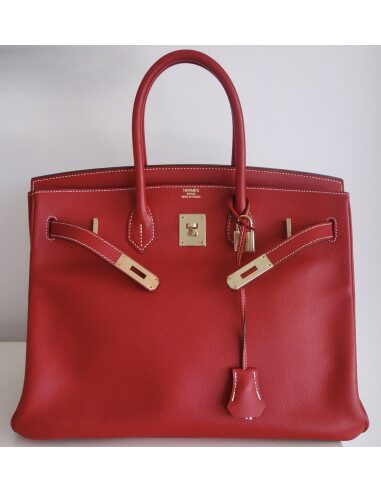 Sac Hermes Birkin 35 bicolore