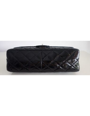 Sac Chanel 2.55 cuir verni noir