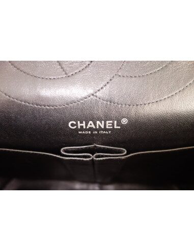 Sac Chanel 2.55 cuir verni noir