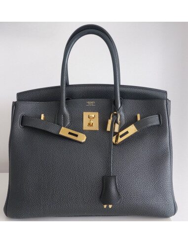 Sac Hermes Birkin 30 vert anglais