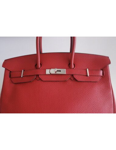 Sac Hermes Birkin 35 rouge
