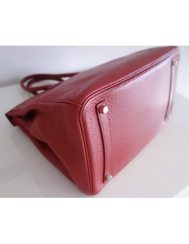 Sac Hermes Birkin 35 rouge