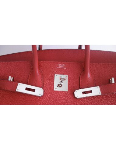 Sac Hermes Birkin 35 rouge
