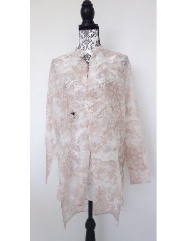 Blouse longue Toile de Jouy Dior