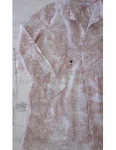 Blouse longue Toile de Jouy Dior