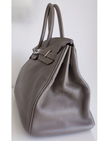 Sac Hermes Birkin 35 étain