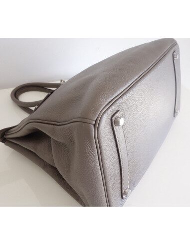 Sac Hermes Birkin 35 étain
