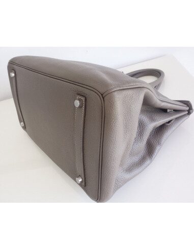 Sac Hermes Birkin 35 étain