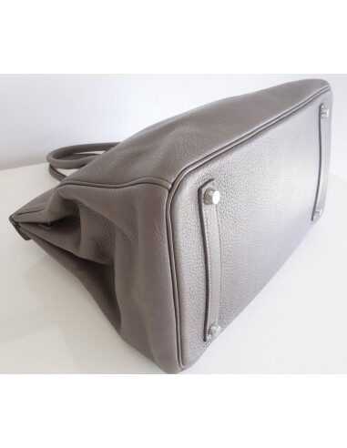 Sac Hermes Birkin 35 étain