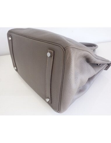 Sac Hermes Birkin 35 étain