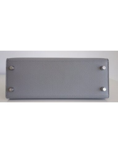 Sac Hermes Kelly 25 gris mouette
