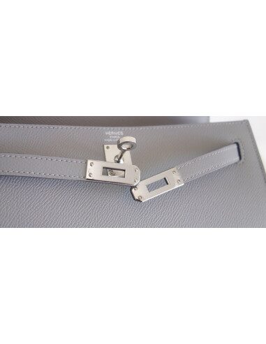 Sac Hermes Kelly 25 gris mouette