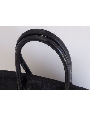 Sac Hermes Birkin 30 crocodile noir