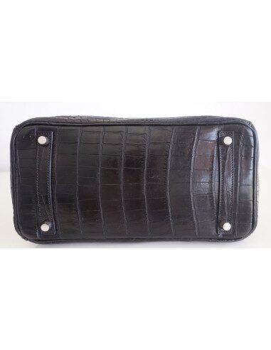 Sac Hermes Birkin 30 crocodile noir