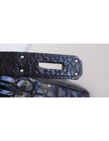 Sac Hermes Birkin 30 crocodile noir
