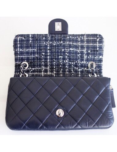 Sac Chanel Classique cuir et tweed