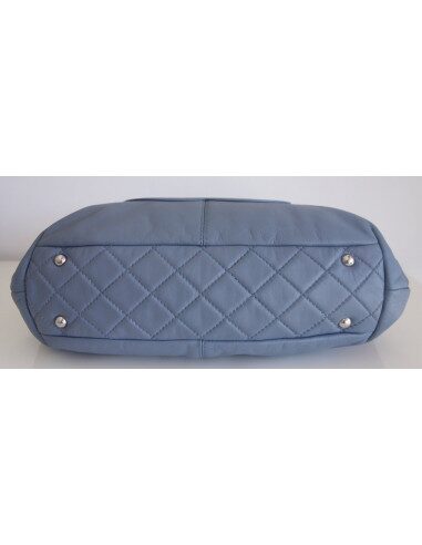 Sac Chanel shopping bleu jean