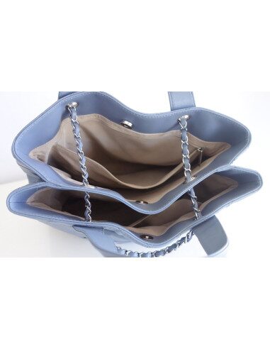 Sac Chanel shopping bleu jean