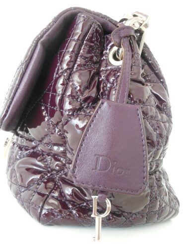 SAC DIOR NEW LOCK AUBERGINE 