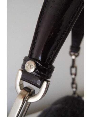 SAC DIOR NEW LOCK AUBERGINE 