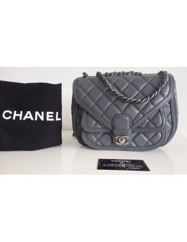 Sac Chanel Classique cuir gris