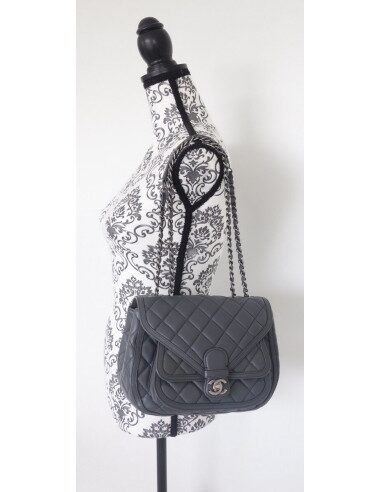 Sac Chanel Classique cuir gris