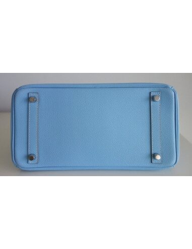 Sac Hermes Birkin 30 bleu céleste