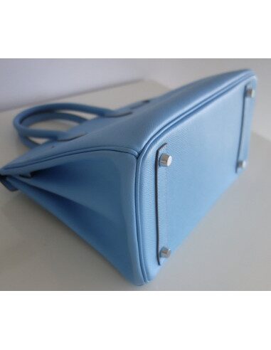 Sac Hermes Birkin 30 bleu céleste