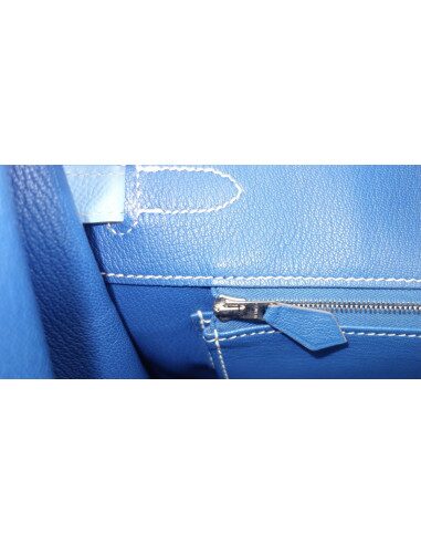Sac Hermes Birkin 30 bleu céleste
