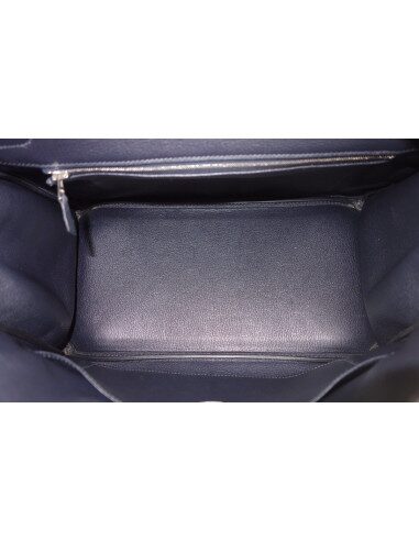 Sac Hermes Birkin 35 bleu marine