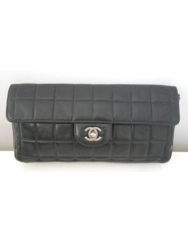 SAC CHANEL BAGUETTE AGNEAU NOIR