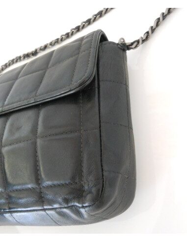 SAC CHANEL BAGUETTE AGNEAU NOIR