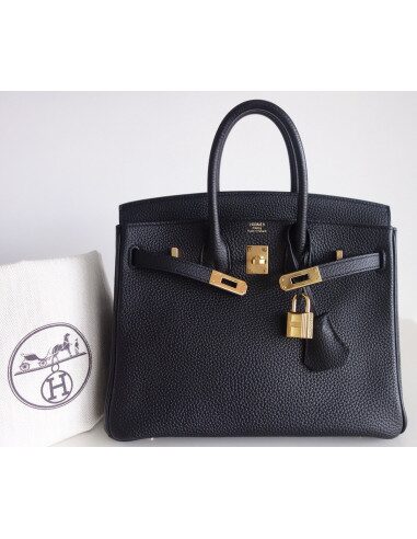Sac Hermes Birkin 25 togo noir