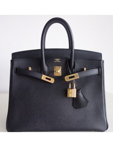 Sac Hermes Birkin 25 togo noir