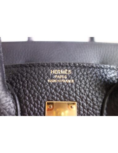 Sac Hermes Birkin 25 togo noir