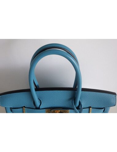 Sac Hermes Birkin 30 turquoise